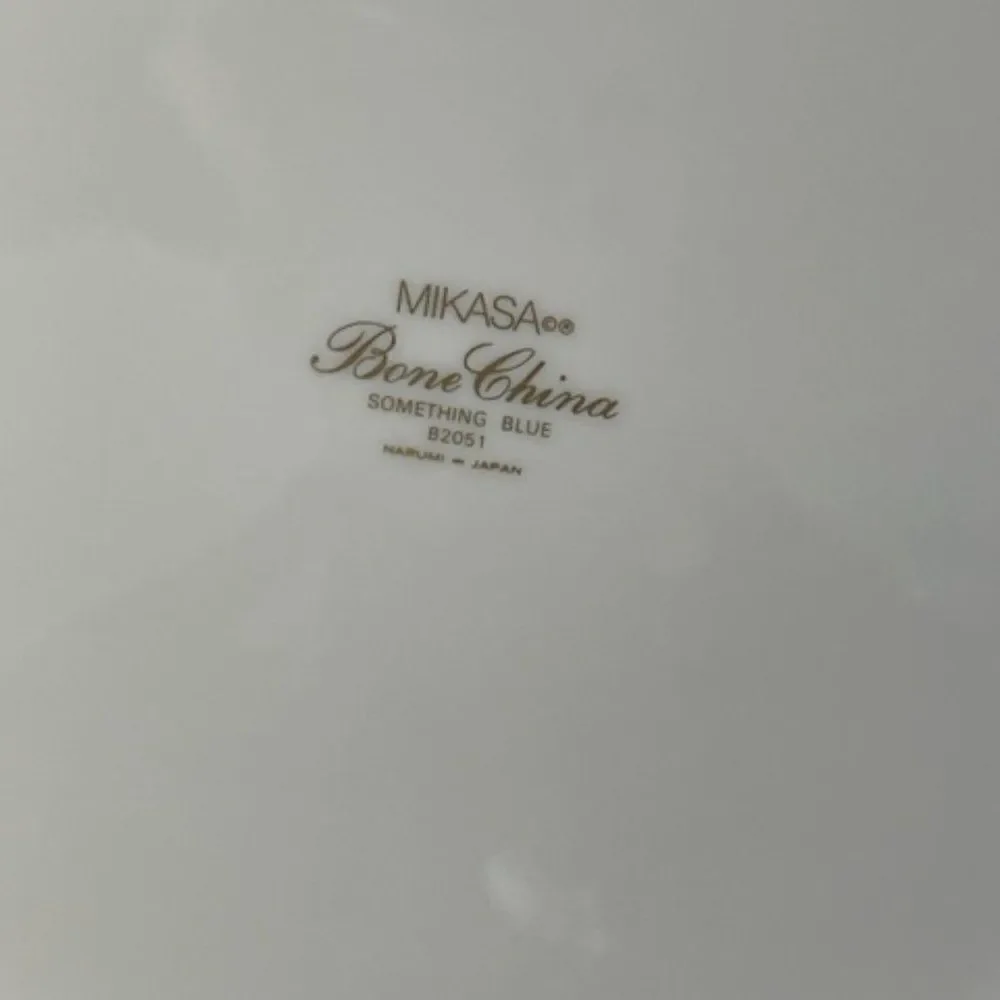 MIKASA Bone China SOMETHING BLUE B2051 ~ CAKE PLATE~11.5